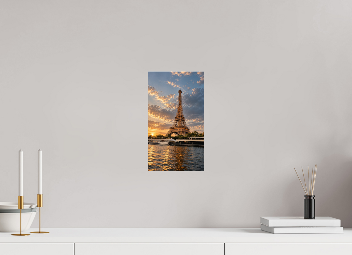 18 x 32 cm, Photo Print Under Acrylic Glass Paris Icon – Eiffel Tower