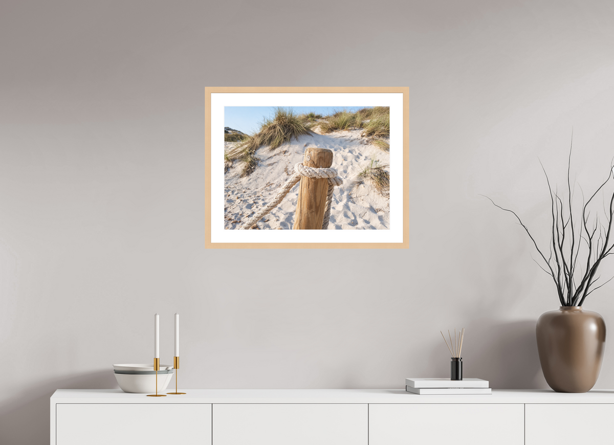 60 x 45 cm, Fineartprint im Rahmen - natur Dune Stillness
