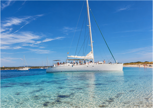 Main image Azure Serenity – Sailboat on Turquoise Waters