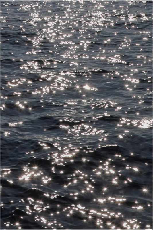 Sun kiss the water
