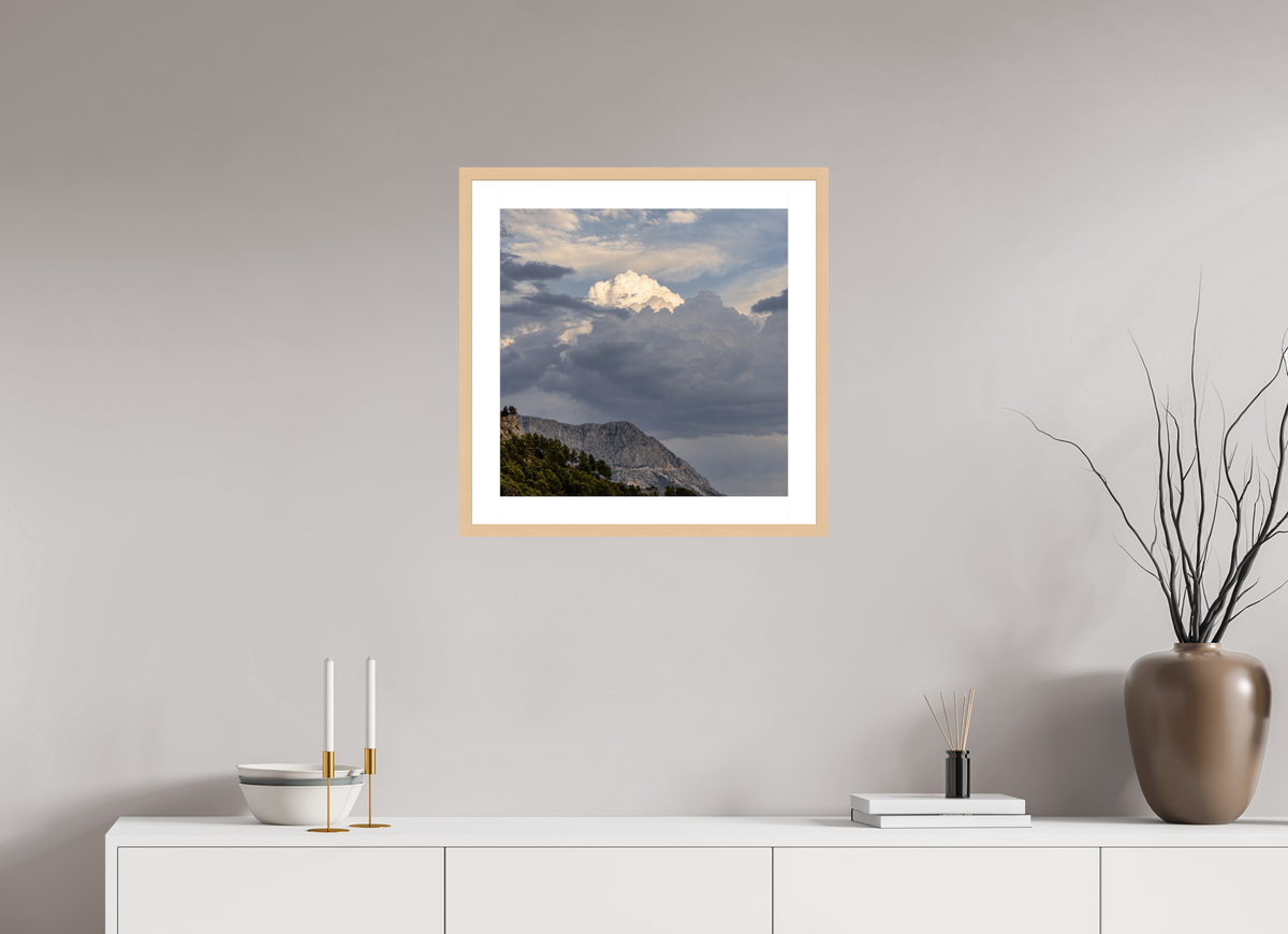 50 x 50 cm, Fineartprint im Rahmen - natur Where Light Emerges