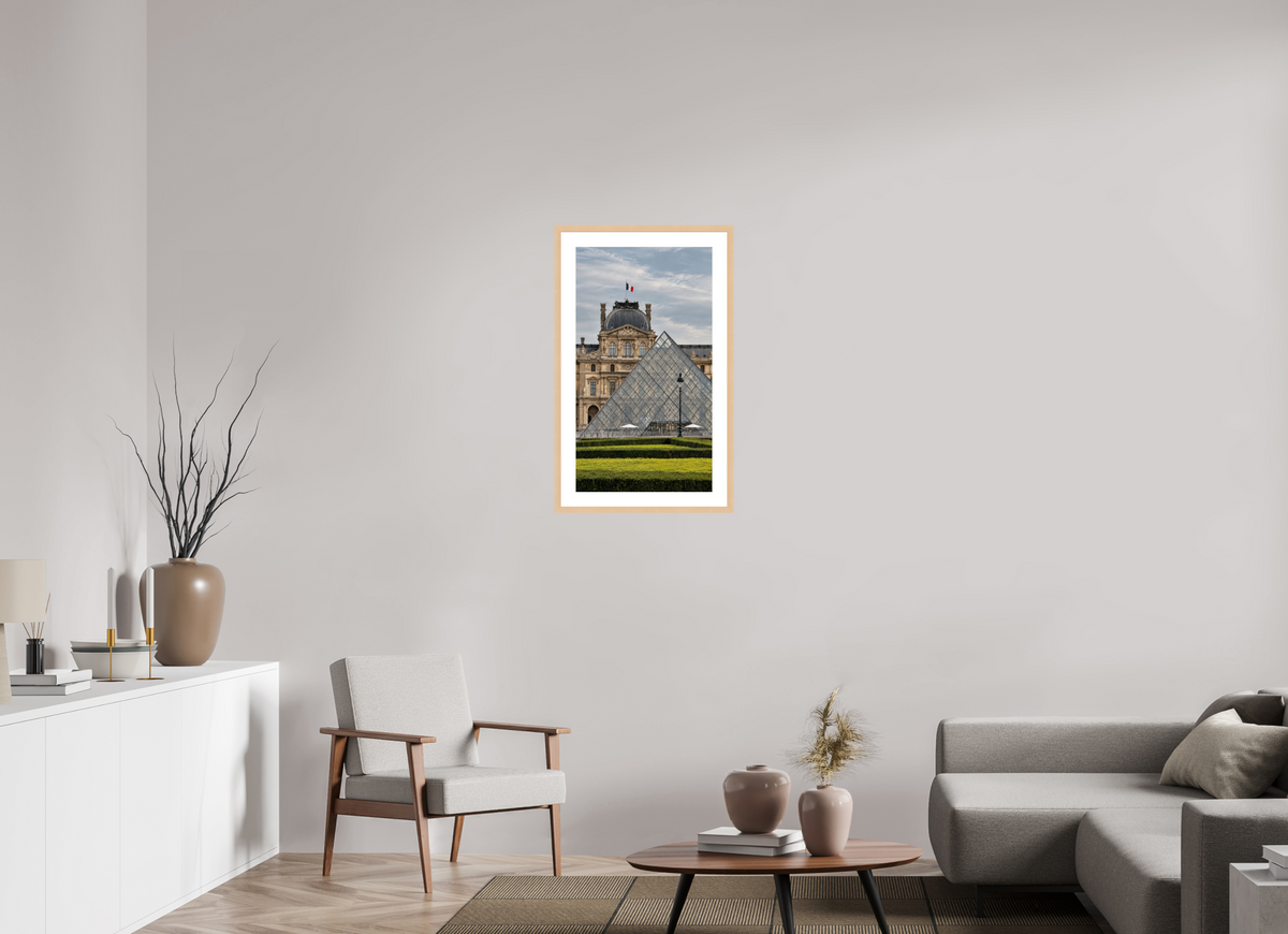 45 x 80 cm, Fineartprint im Rahmen Natur Louvre