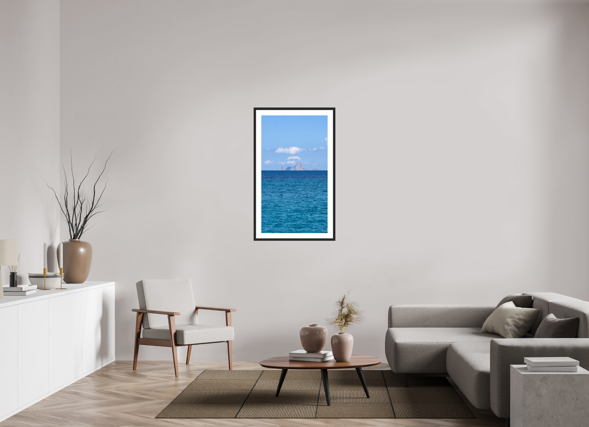 60 x 105,8 cm, Fineartprint im Rahmen - schwarz Beyond the Blue