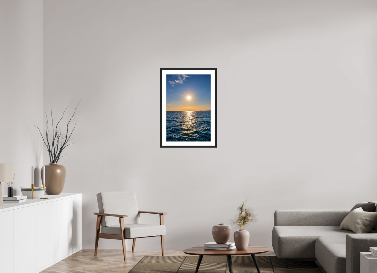 50 x 75 cm, Fineartprint im Rahmen - schwarz Path of Light