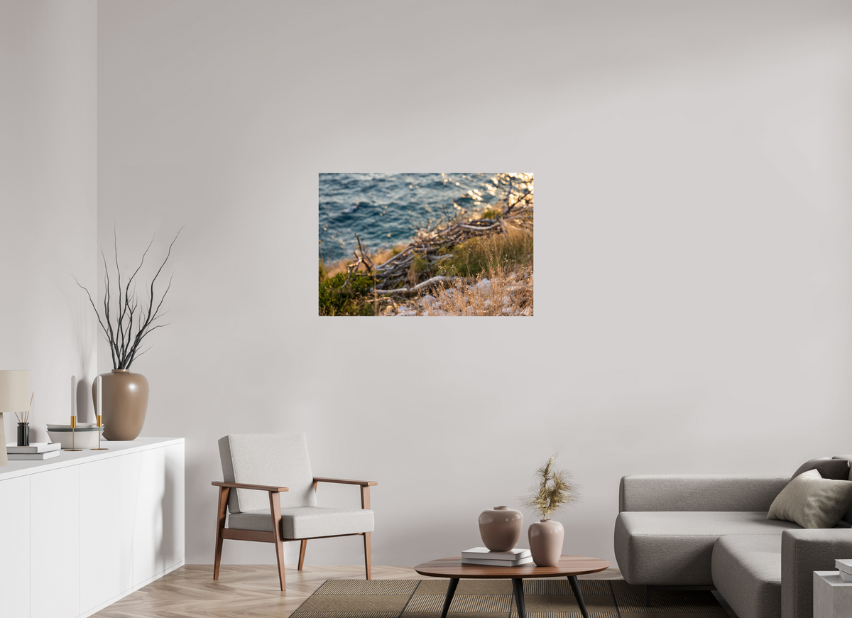 105 x 70 cm, Photo Print Under Acrylic Glass Coastal Whispers