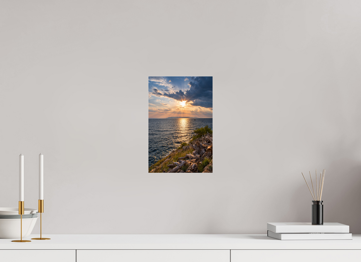 20 x 30 cm, Photo Print Under Acrylic Glass Light Beyond the Clouds