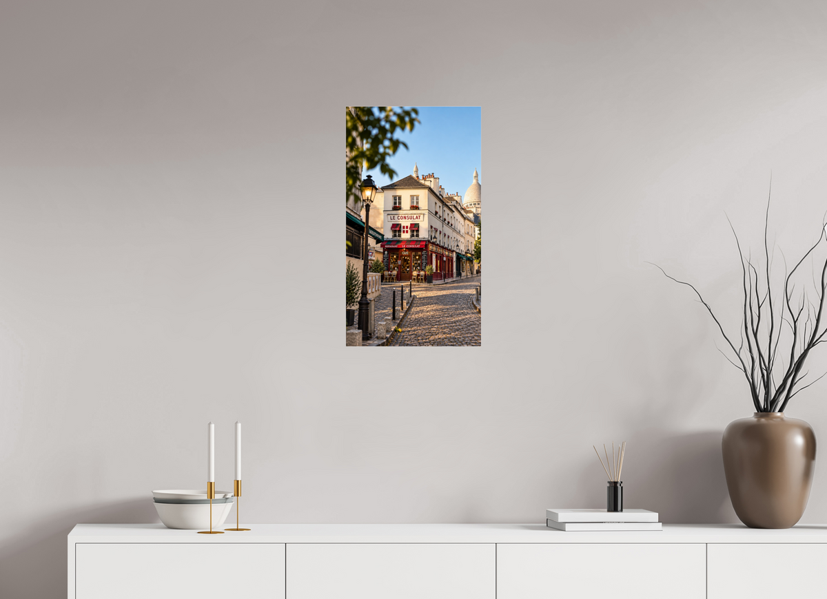 36 x 64 cm, Photo Print Under Acrylic Glass Le Consulat – A Moment in Montmartre