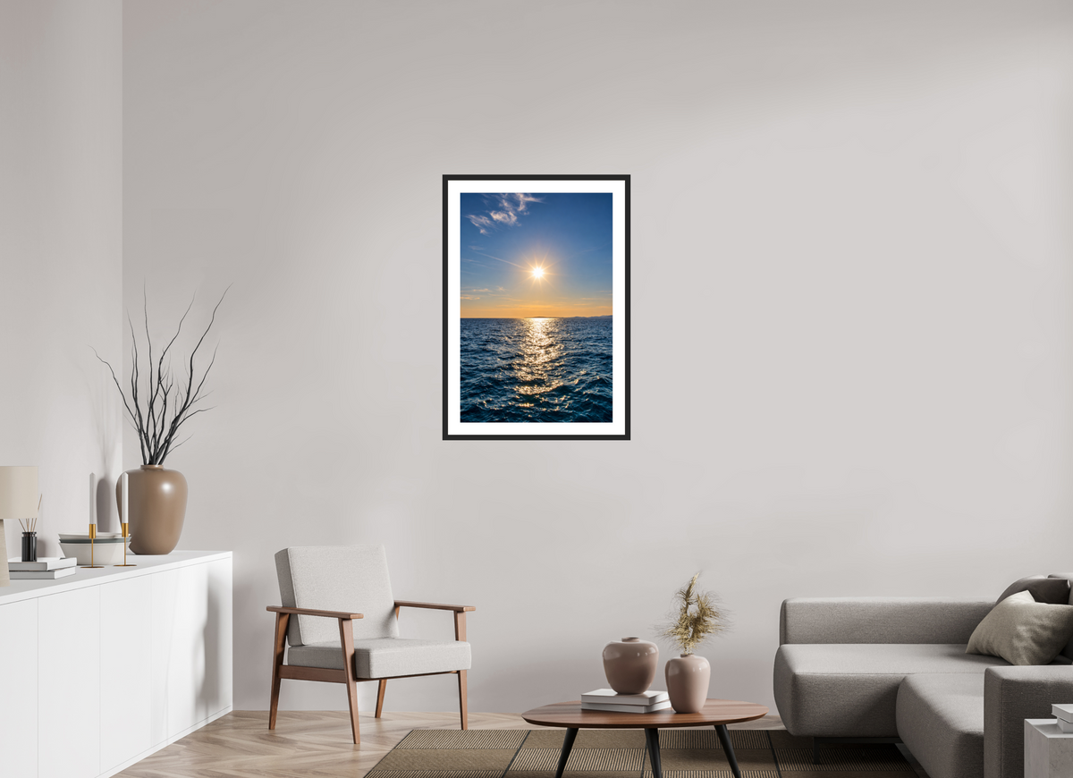 60 x 90 cm, Fineartprint im Rahmen - schwarz Path of Light