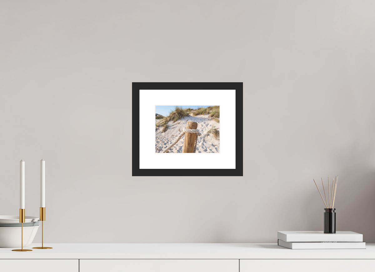 20 x 15 cm, Fineartprint im Rahmen - schwarz Dune Stillness