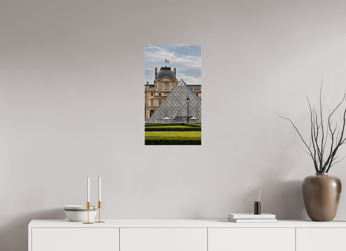 36 x 64 cm, Photo Print Under Acrylic Glass Louvre