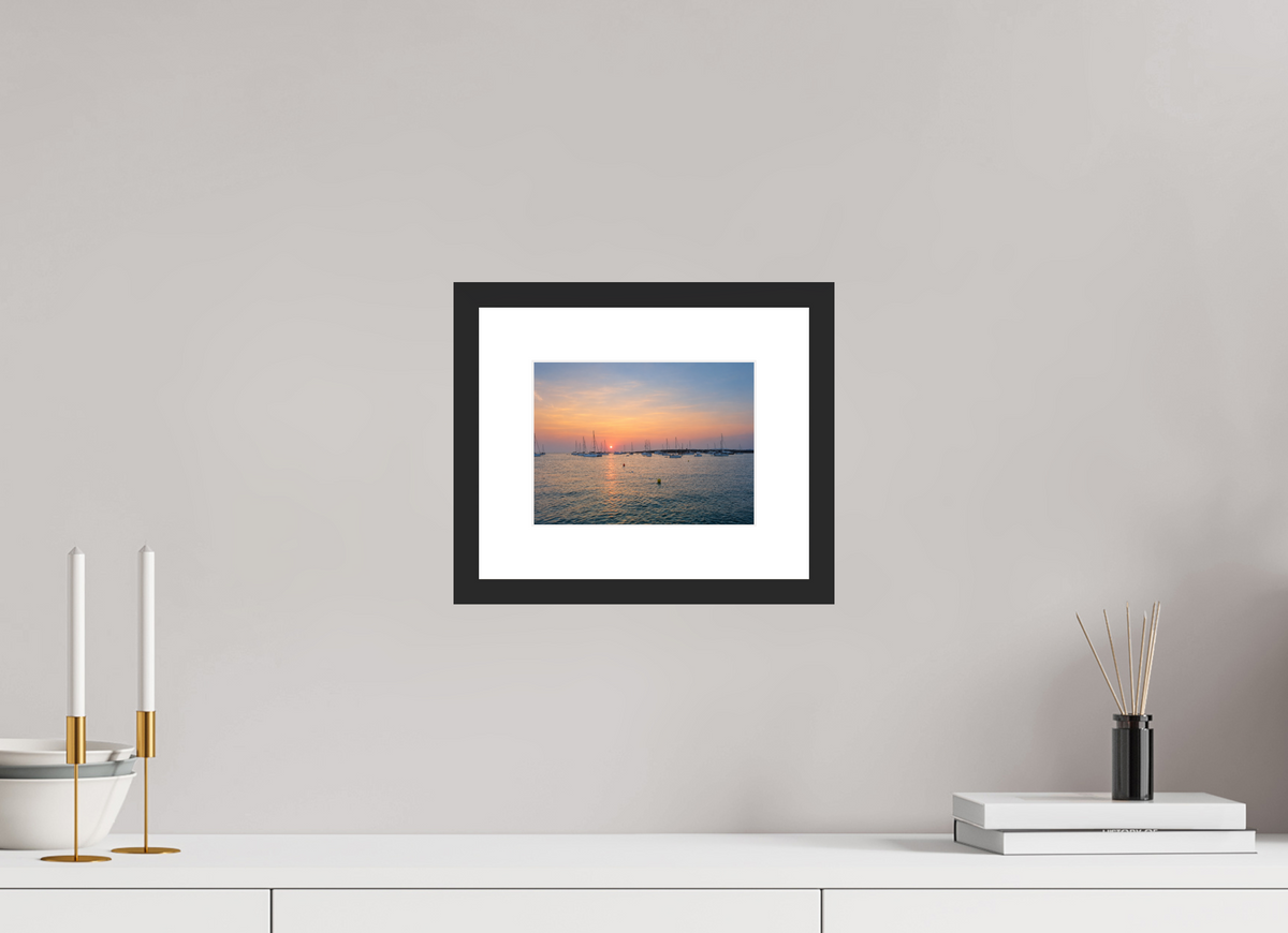 20 x 15 cm, Fineartprint im Rahmen - schwarz Anchored in Light