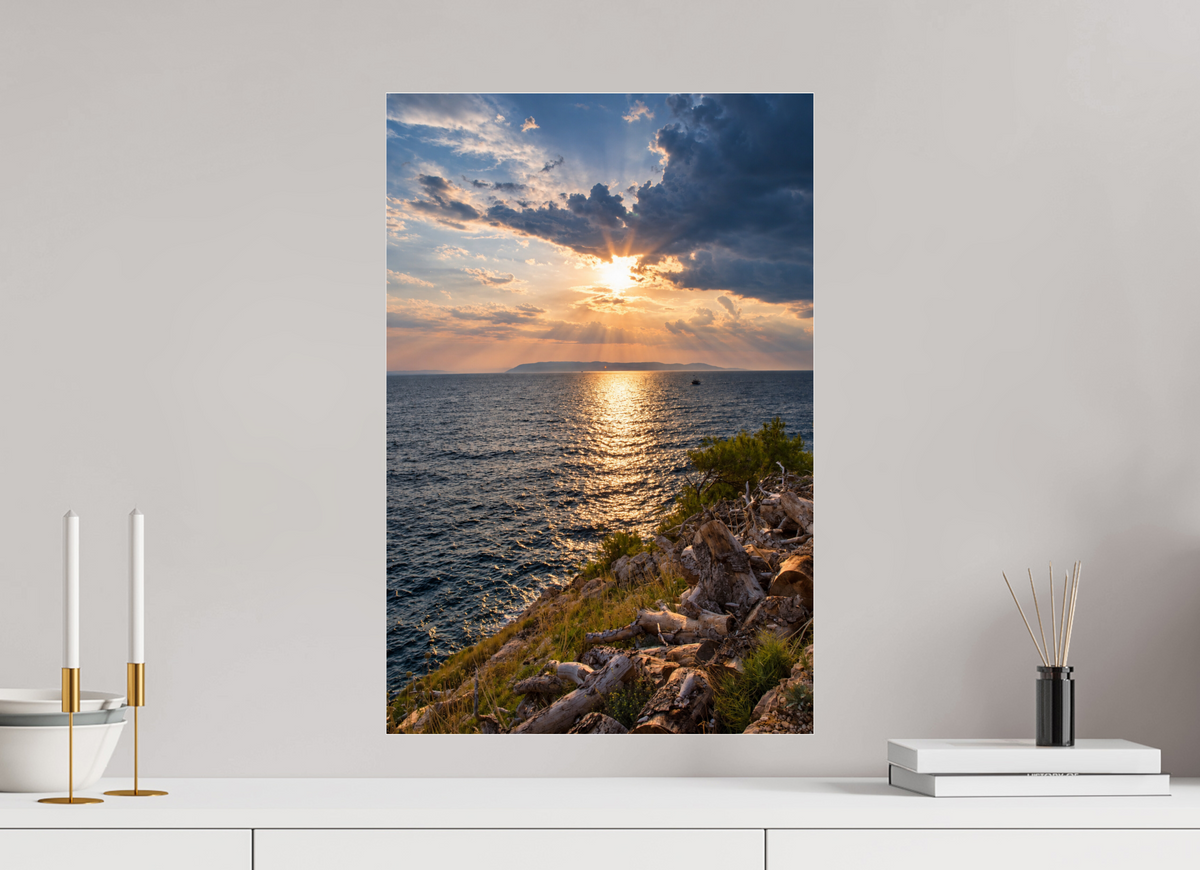 40 x 60 cm, Photo Print Under Acrylic Glass Light Beyond the Clouds