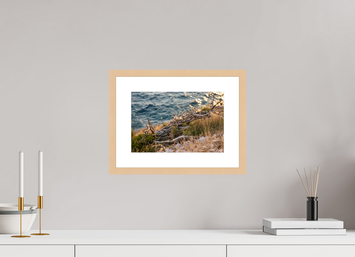 30 x 20 cm, Fineartprint im Rahmen - natur Coastal Whispers