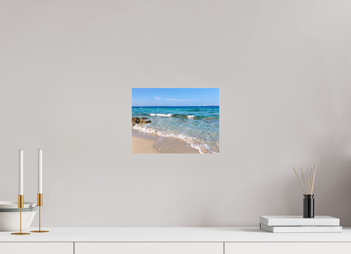 28 x 21 cm, Photo Print Under Acrylic Glass Turquoise Whispers