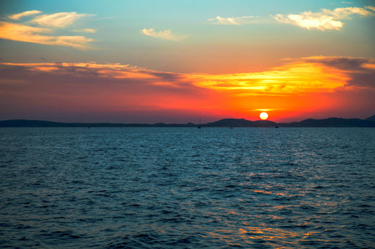Fiery sunset
