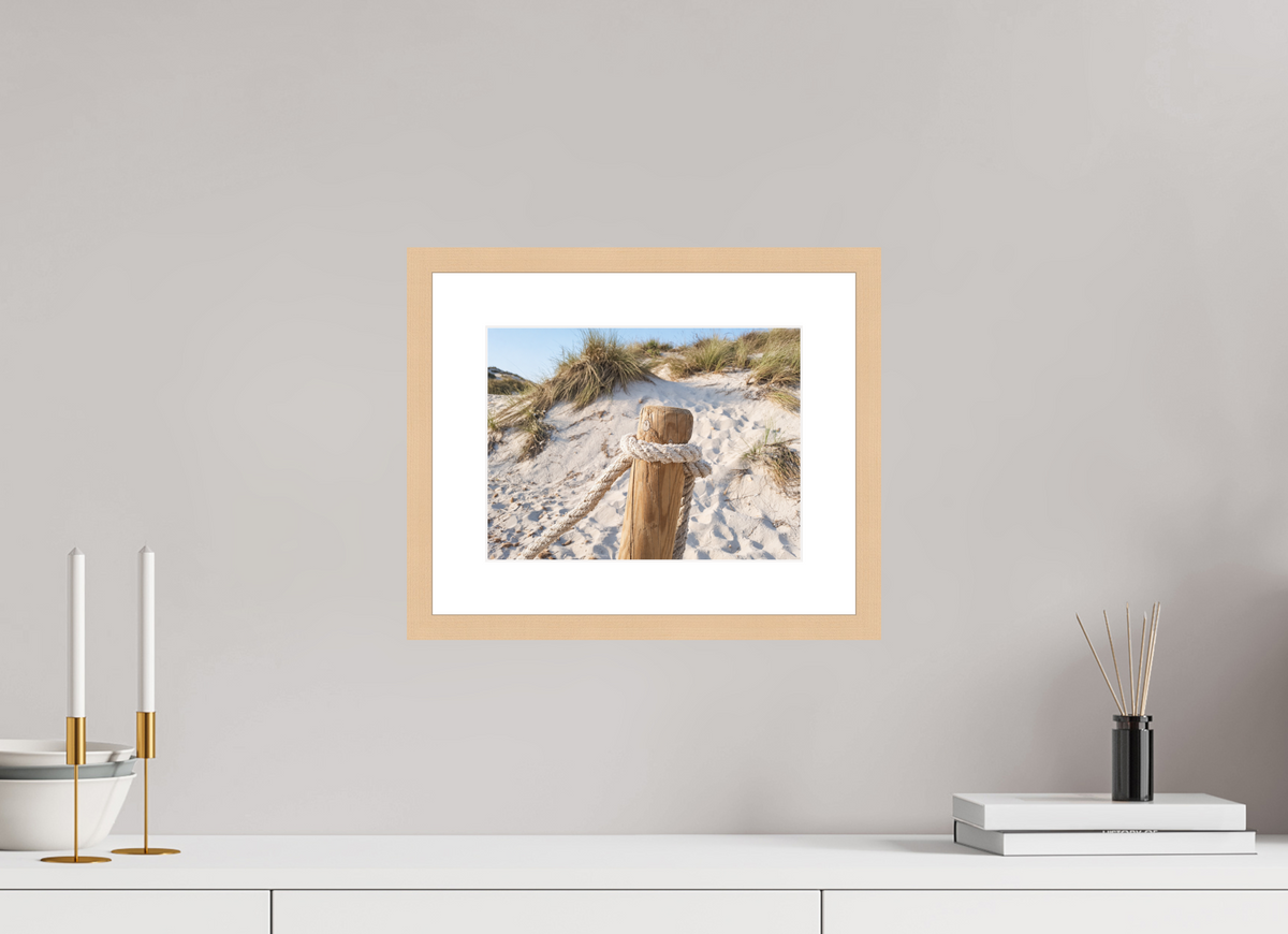 28 x 21 cm, Fineartprint im Rahmen - natur Dune Stillness
