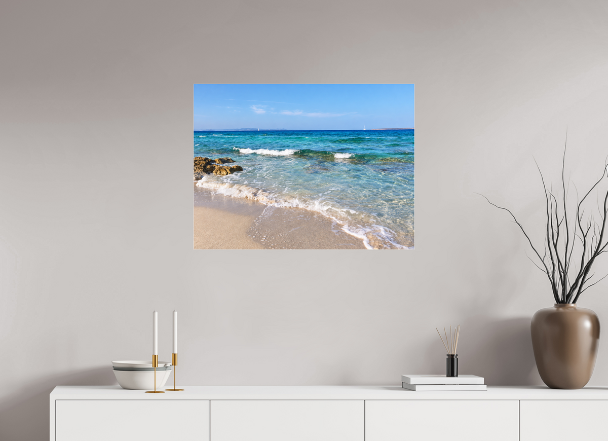 80 x 60 cm, Photo Print Under Acrylic Glass Turquoise Whispers