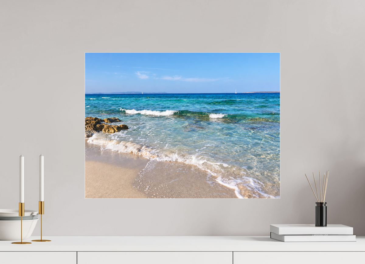 60 x 45 cm, Photo Print Under Acrylic Glass Turquoise Whispers