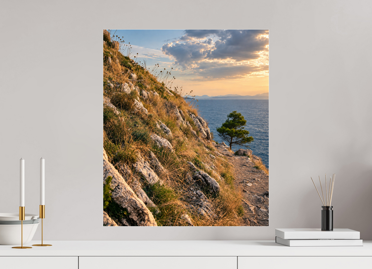 50 x 59,6 cm, Photo Print Under Acrylic Glass Path to the Sea