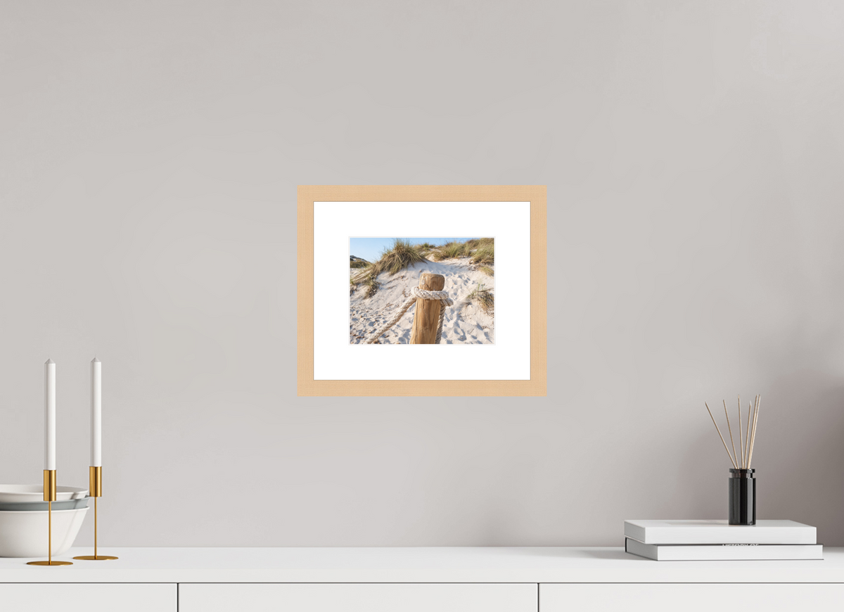 20 x 15 cm, Fineartprint im Rahmen - natur Dune Stillness