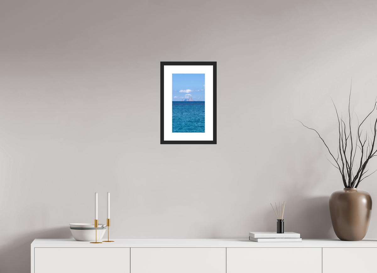 20 x 35,3 cm, Fineartprint im Rahmen - schwarz Beyond the Blue