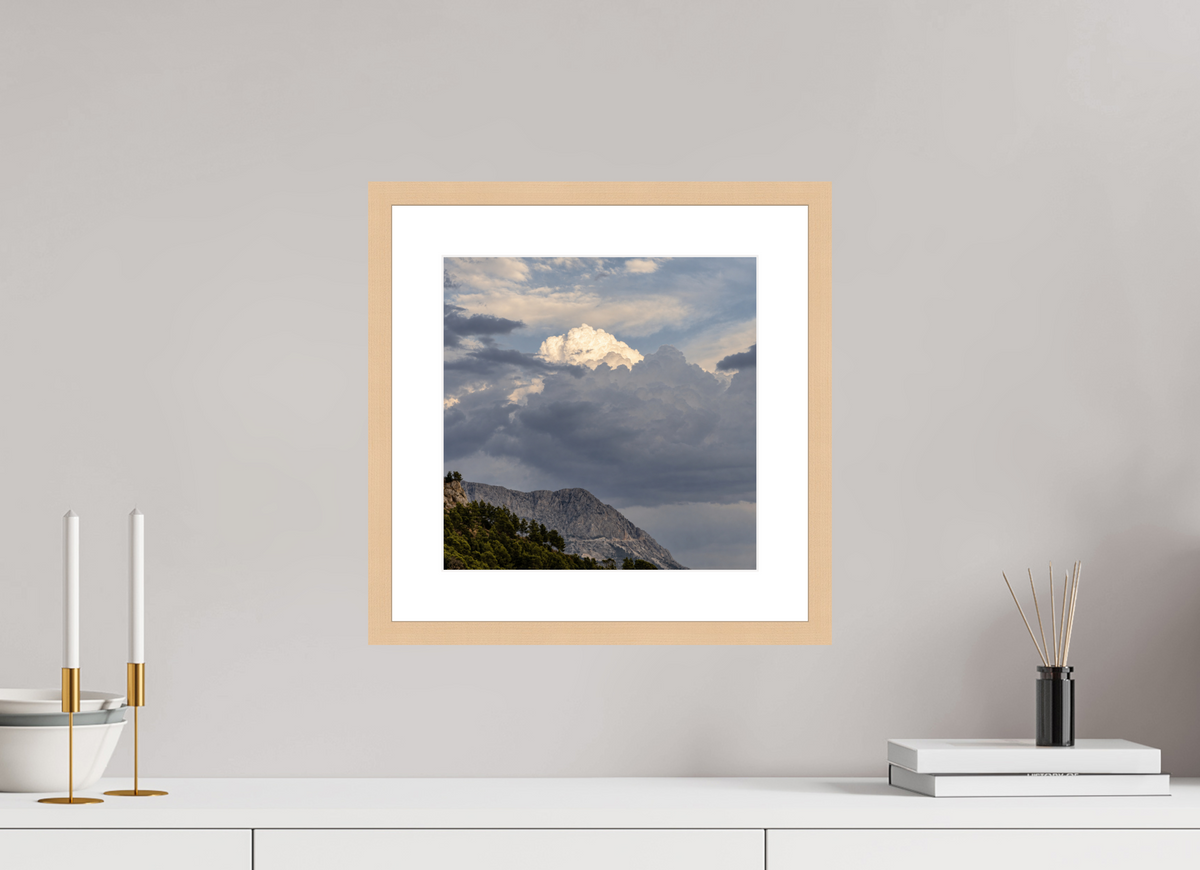 30 x 30 cm, Fineartprint im Rahmen - natur Where Light Emerges