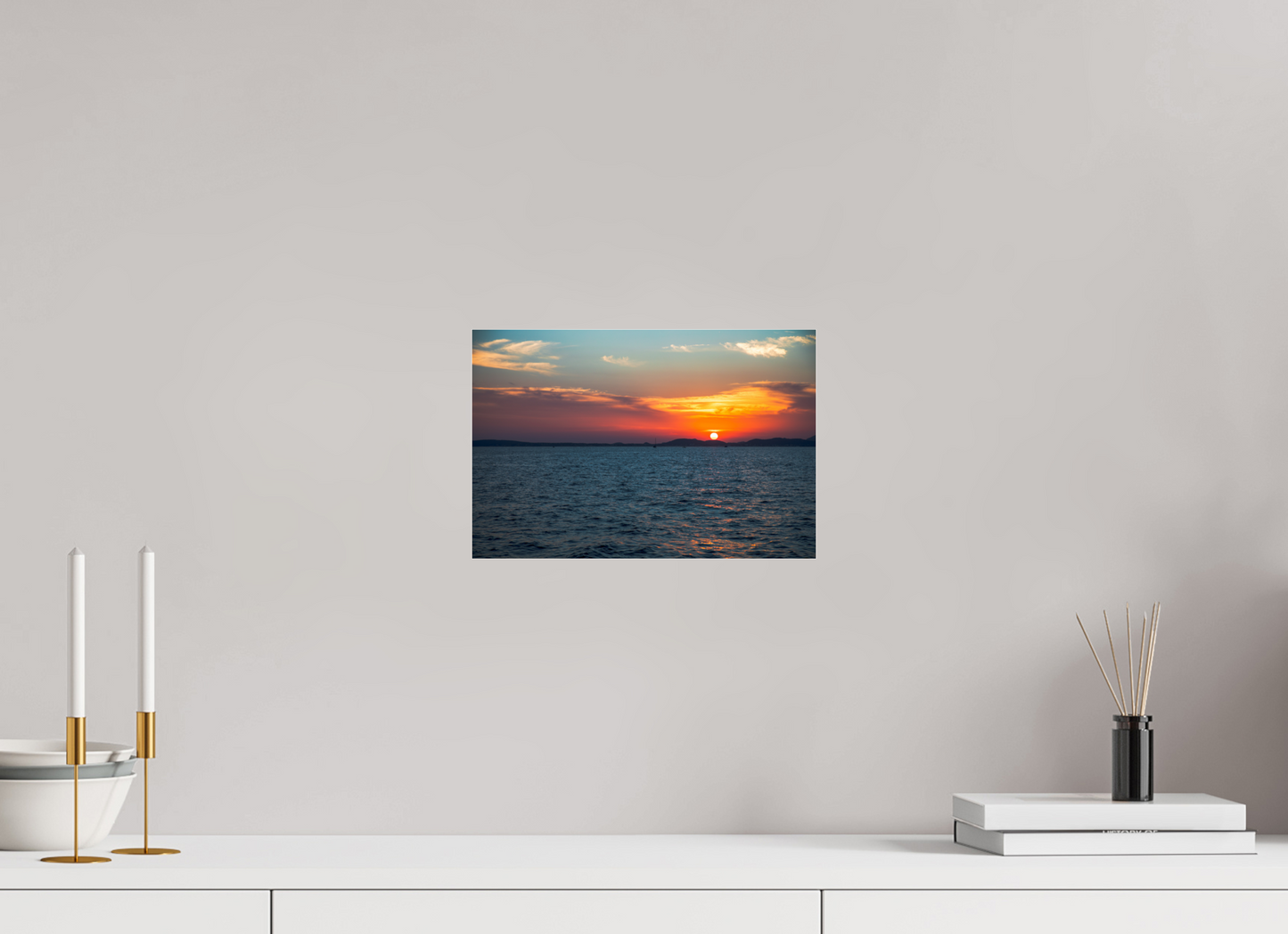 Fiery sunset