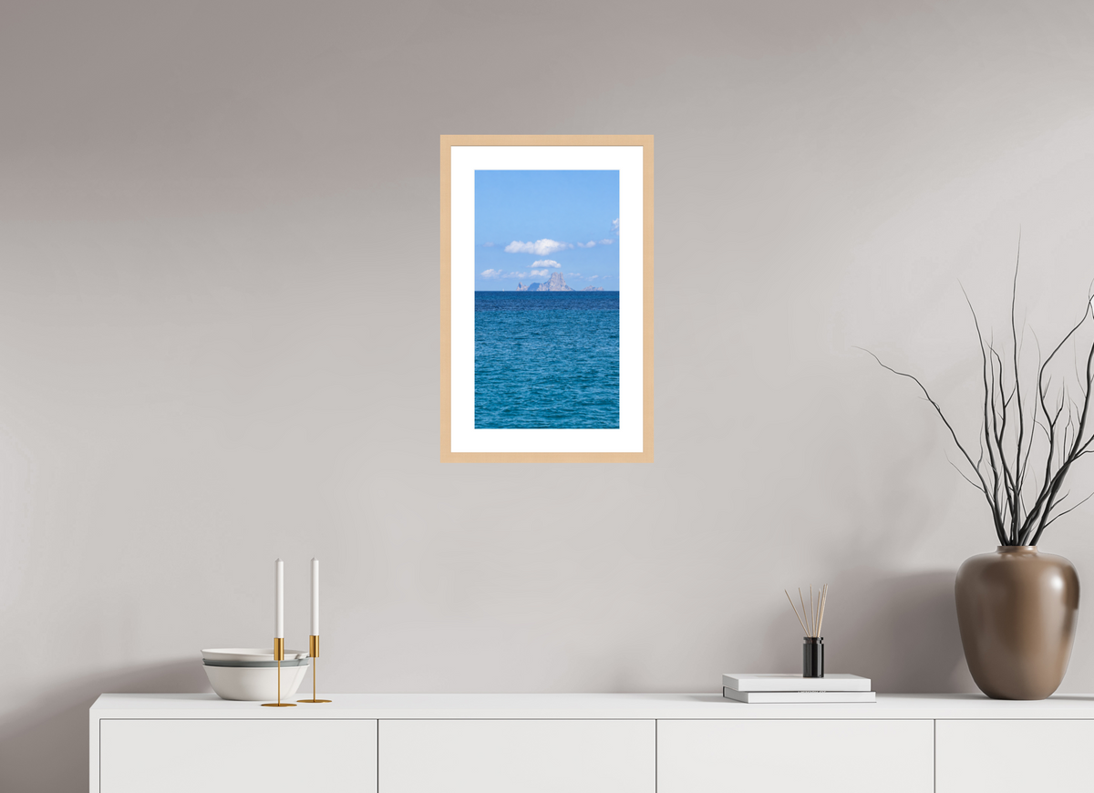 30 x 52,9 cm, Fineartprint im Rahmen - natur Beyond the Blue