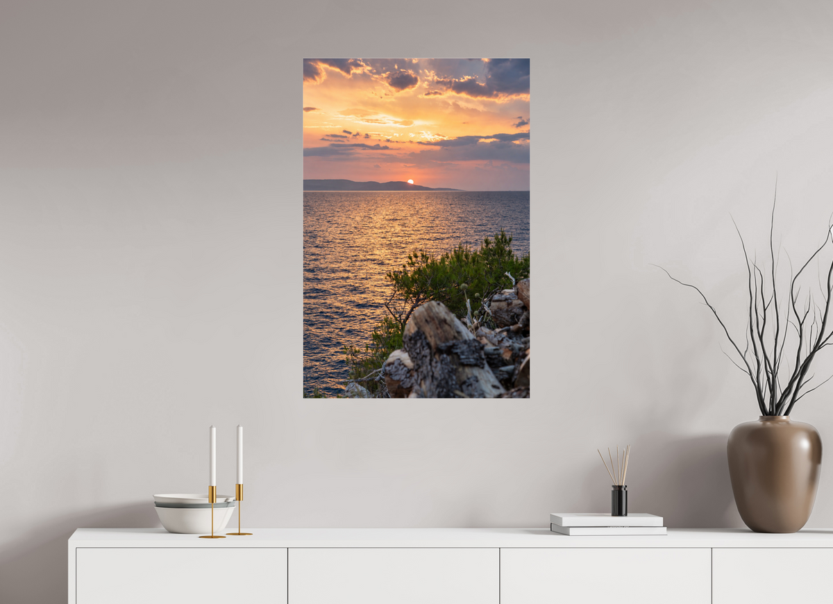 60 x 90 cm, Photo Print Under Acrylic Glass Last Lights