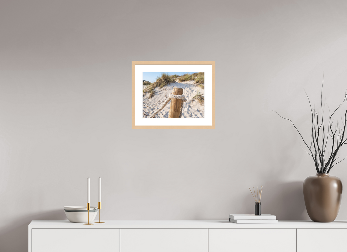 40 x 30 cm, Fineartprint im Rahmen - natur Dune Stillness