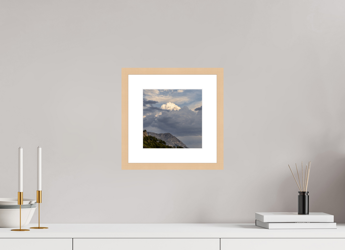 20 x 20 cm, Fineartprint im Rahmen - natur Where Light Emerges