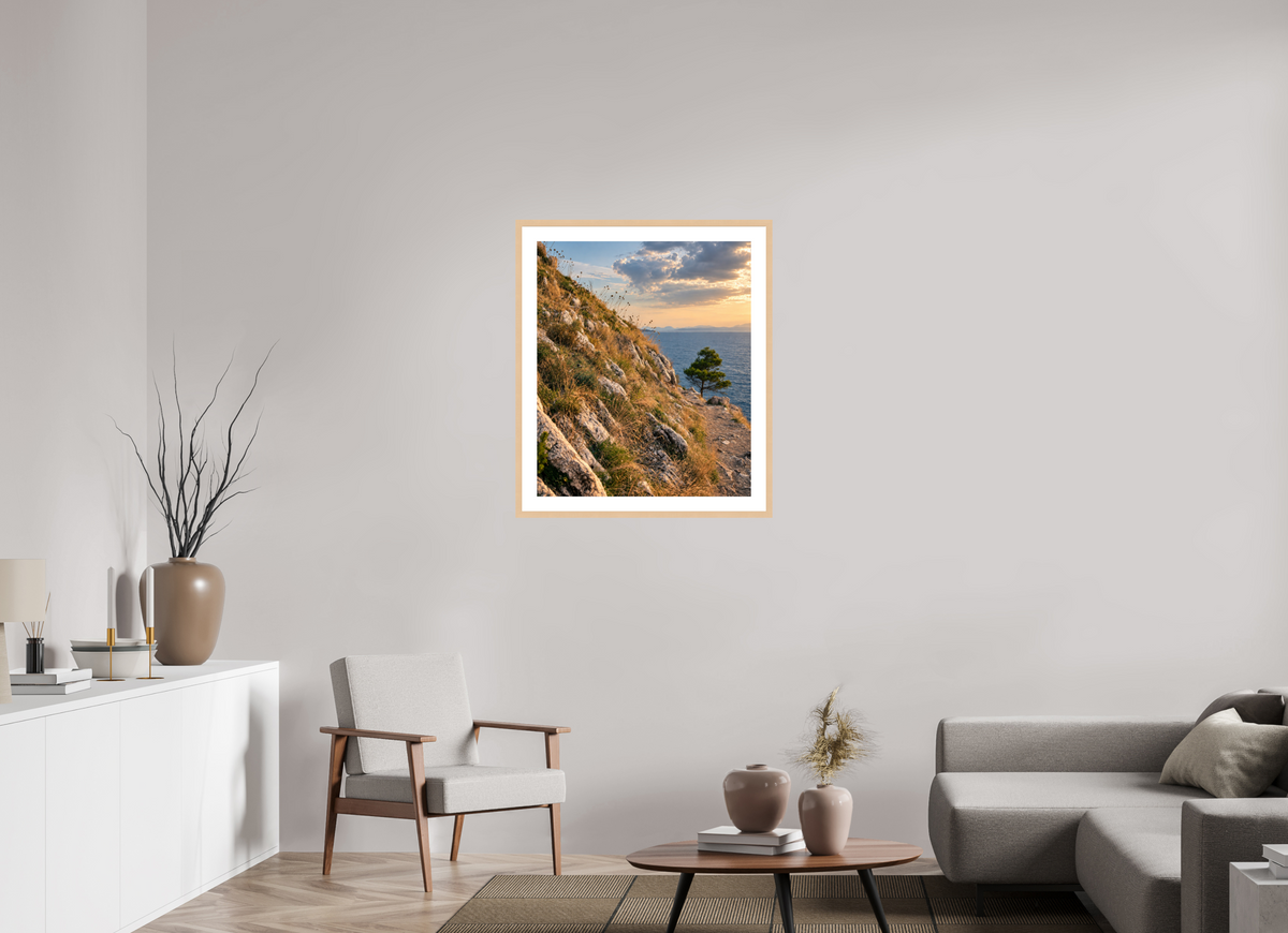 70 x 83,4 cm, Fineartprint im Rahmen - natur Path to the Sea