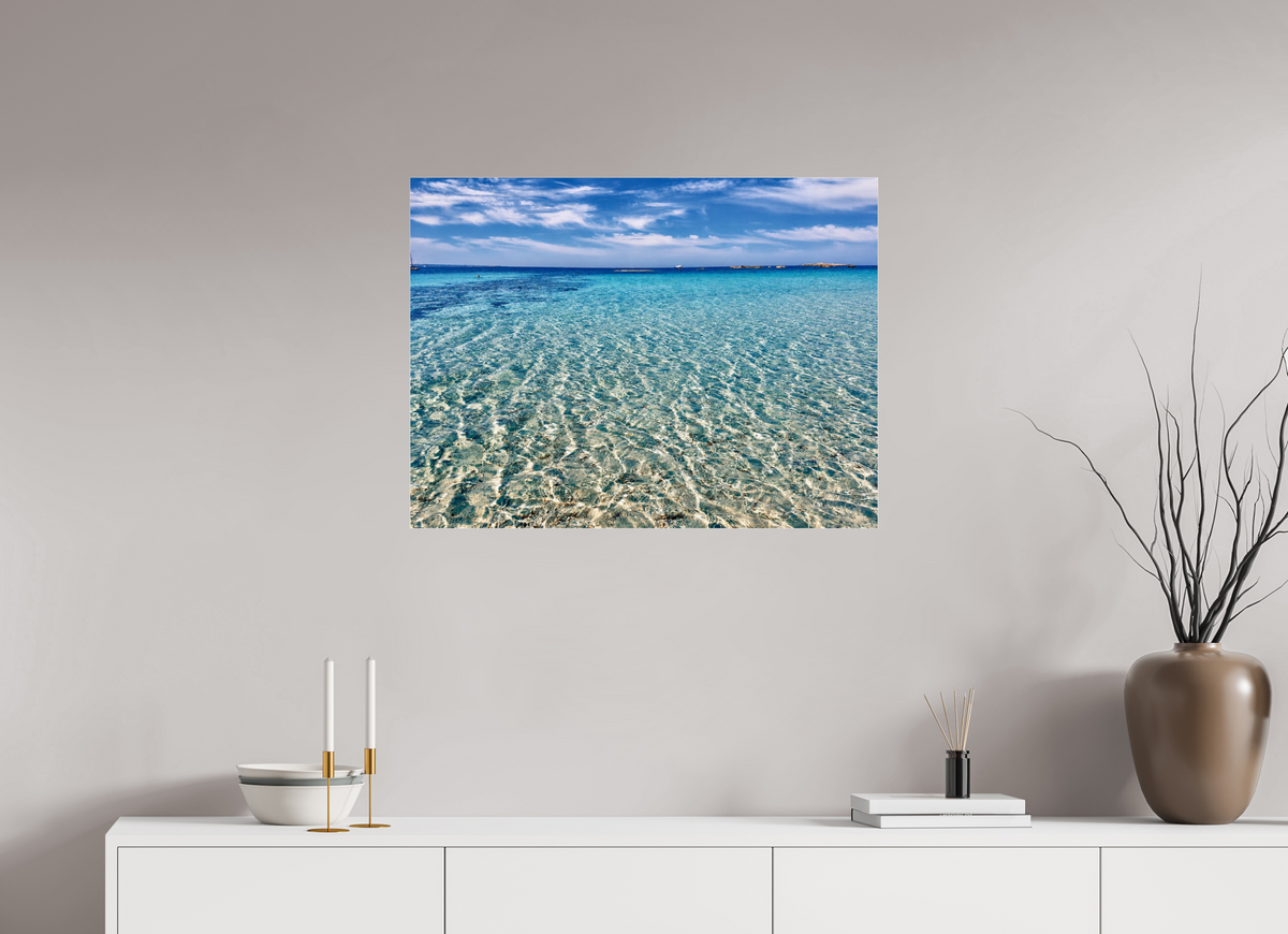 80 x 60 cm, Photo Print Under Acrylic Glass Crystal Shallows