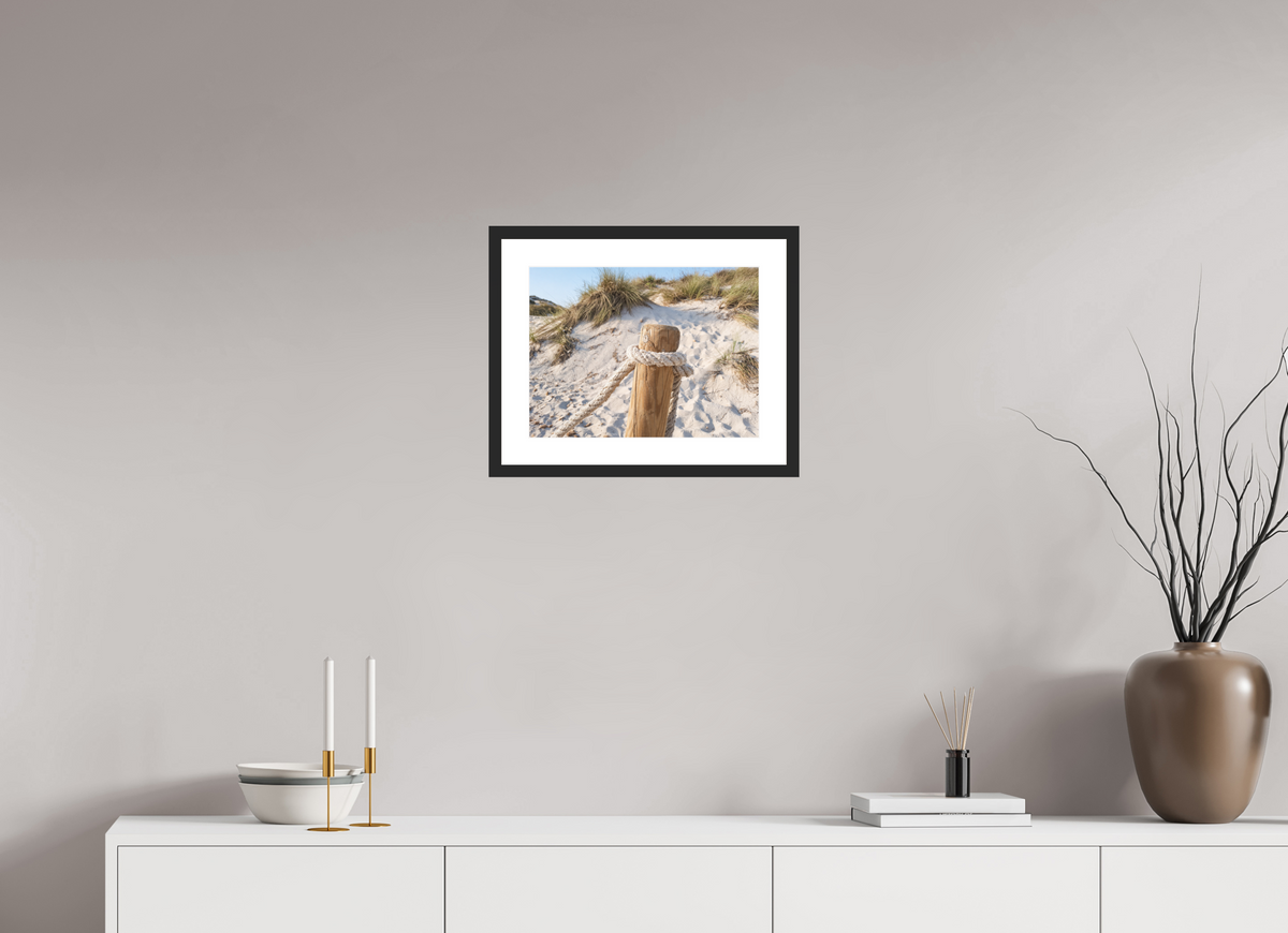 40 x 30 cm, Fineartprint im Rahmen - schwarz Dune Stillness