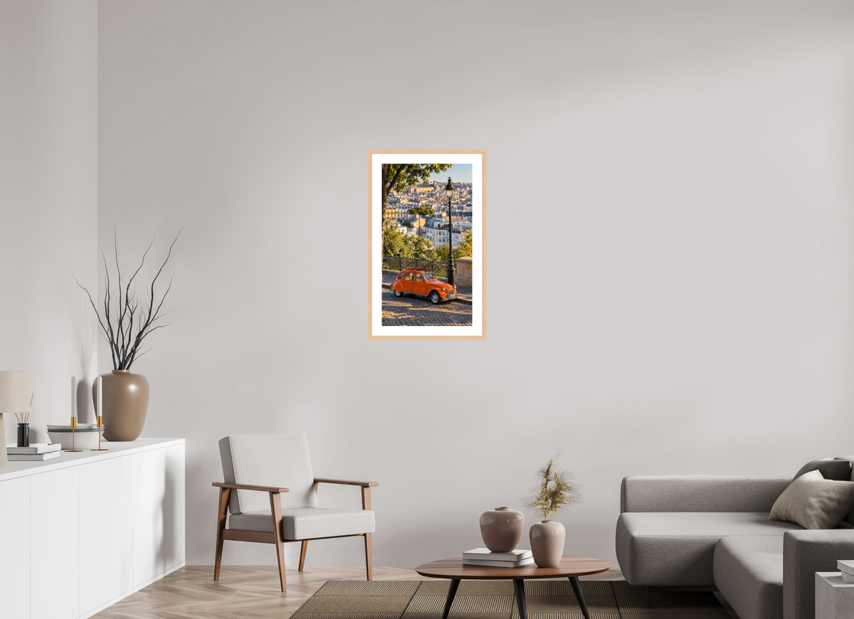 45 x 80 cm, Fineartprint im Rahmen – Natur Paris in Motion