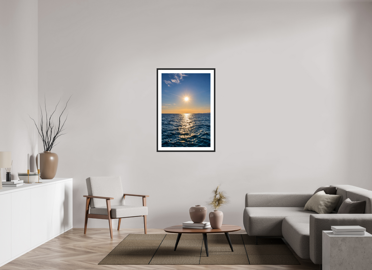 70 x 105 cm, Fineartprint im Rahmen - schwarz Path of Light