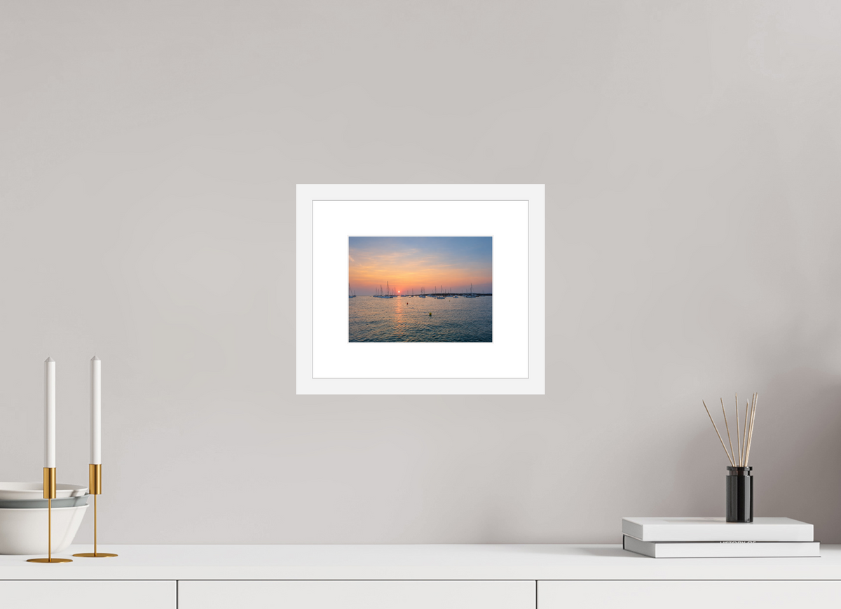 20 x 15 cm, Fineartprint im Rahmen - weiß Anchored in Light