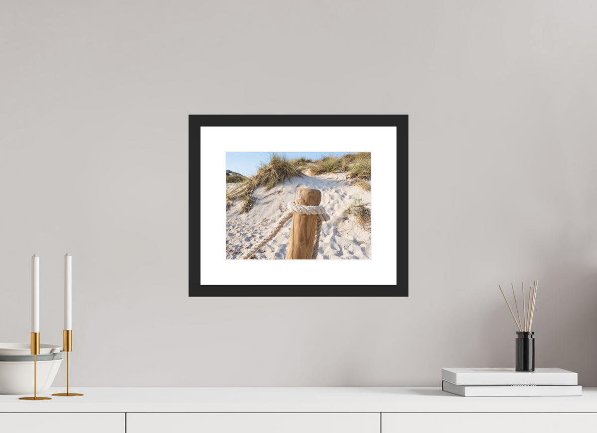 28 x 21 cm, Fineartprint im Rahmen - schwarz Dune Stillness
