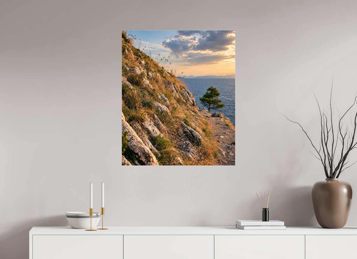 70 x 83,4 cm, Photo Print Under Acrylic Glass Path to the Sea