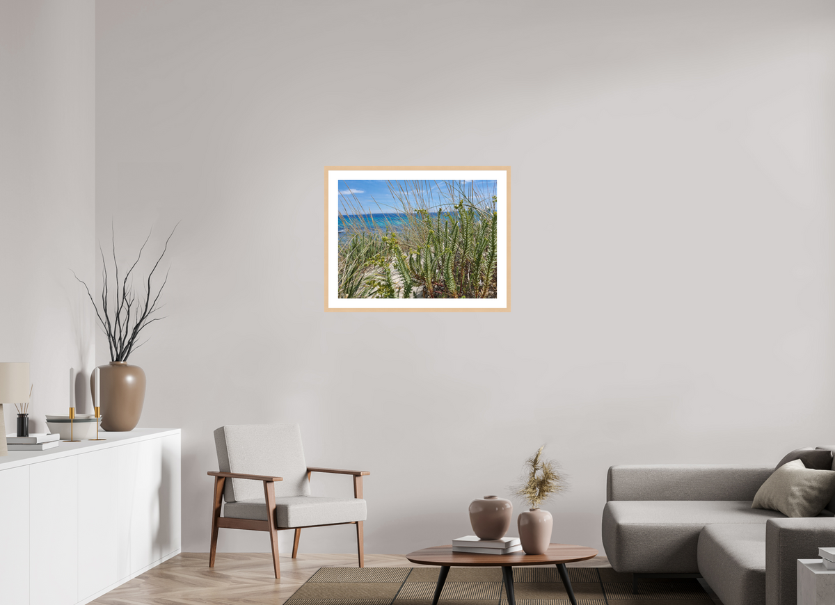 80 x 60 cm, Fineartprint im Rahmen - natur Wild Coastal Grace
