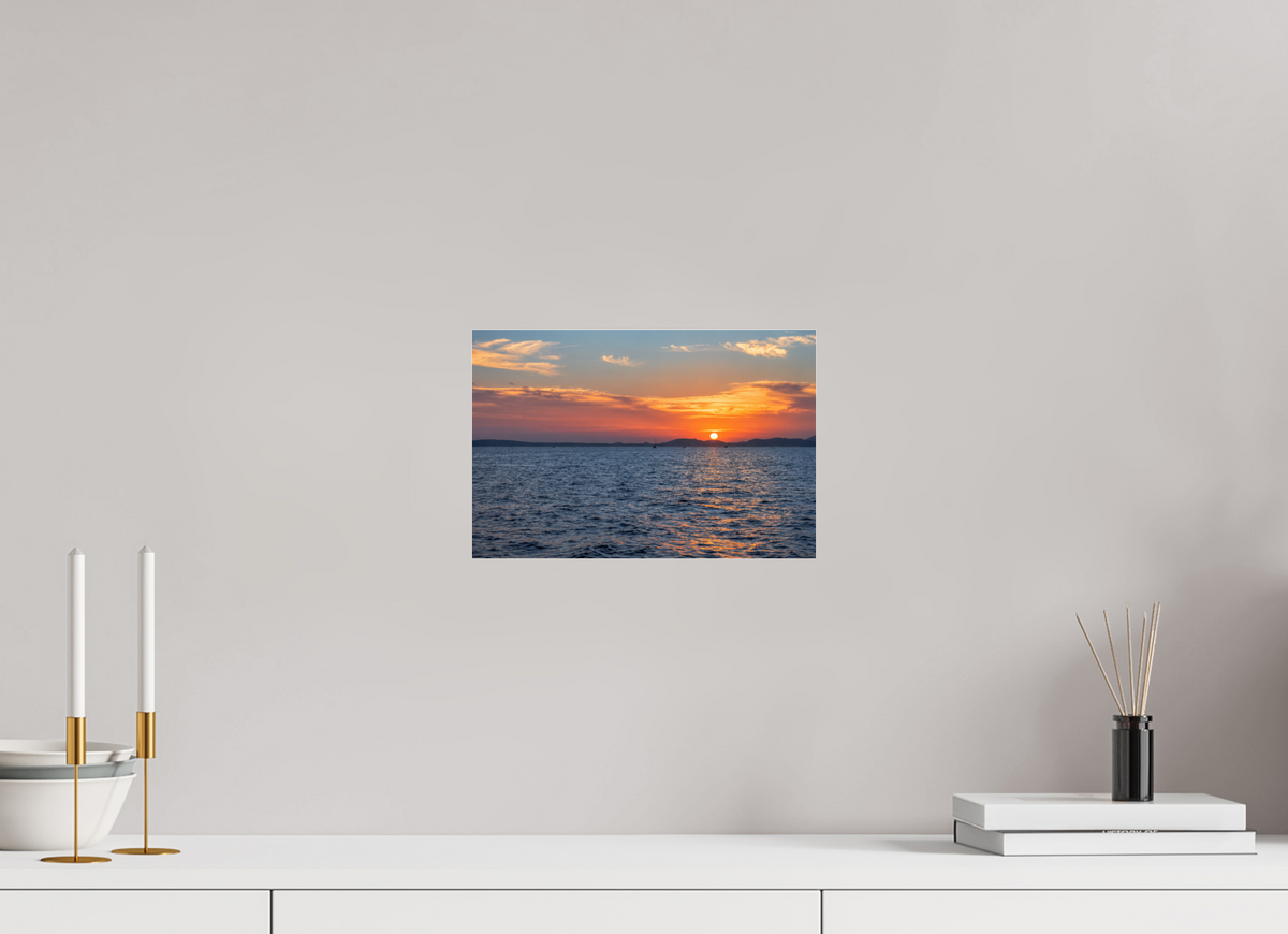30 x 20 cm, Photo Print Under Acrylic Glass Mediterranean Afterglow – Mallorca