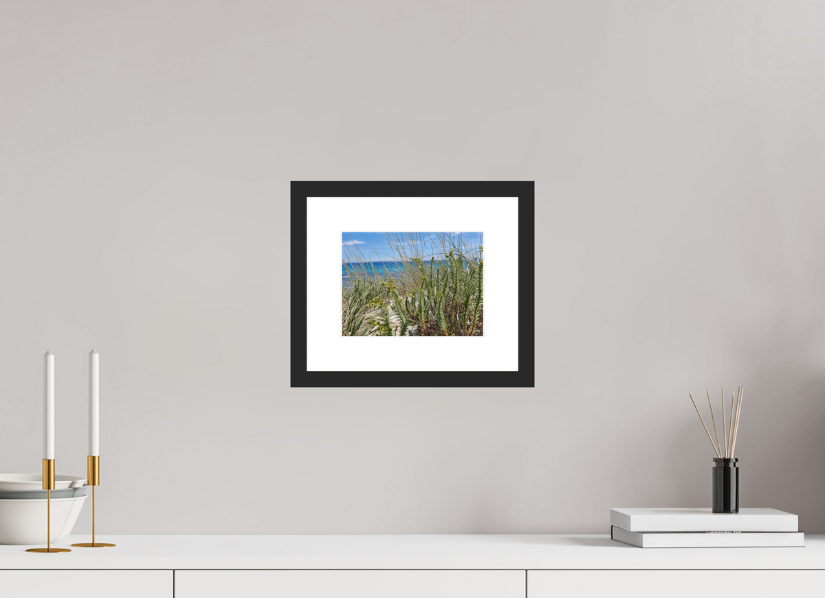 20 x 15 cm, Fineartprint im Rahmen - schwarz Wild Coastal Grace