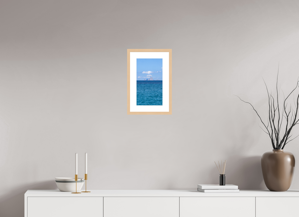 20 x 35,3 cm, Fineartprint im Rahmen - natur Beyond the Blue