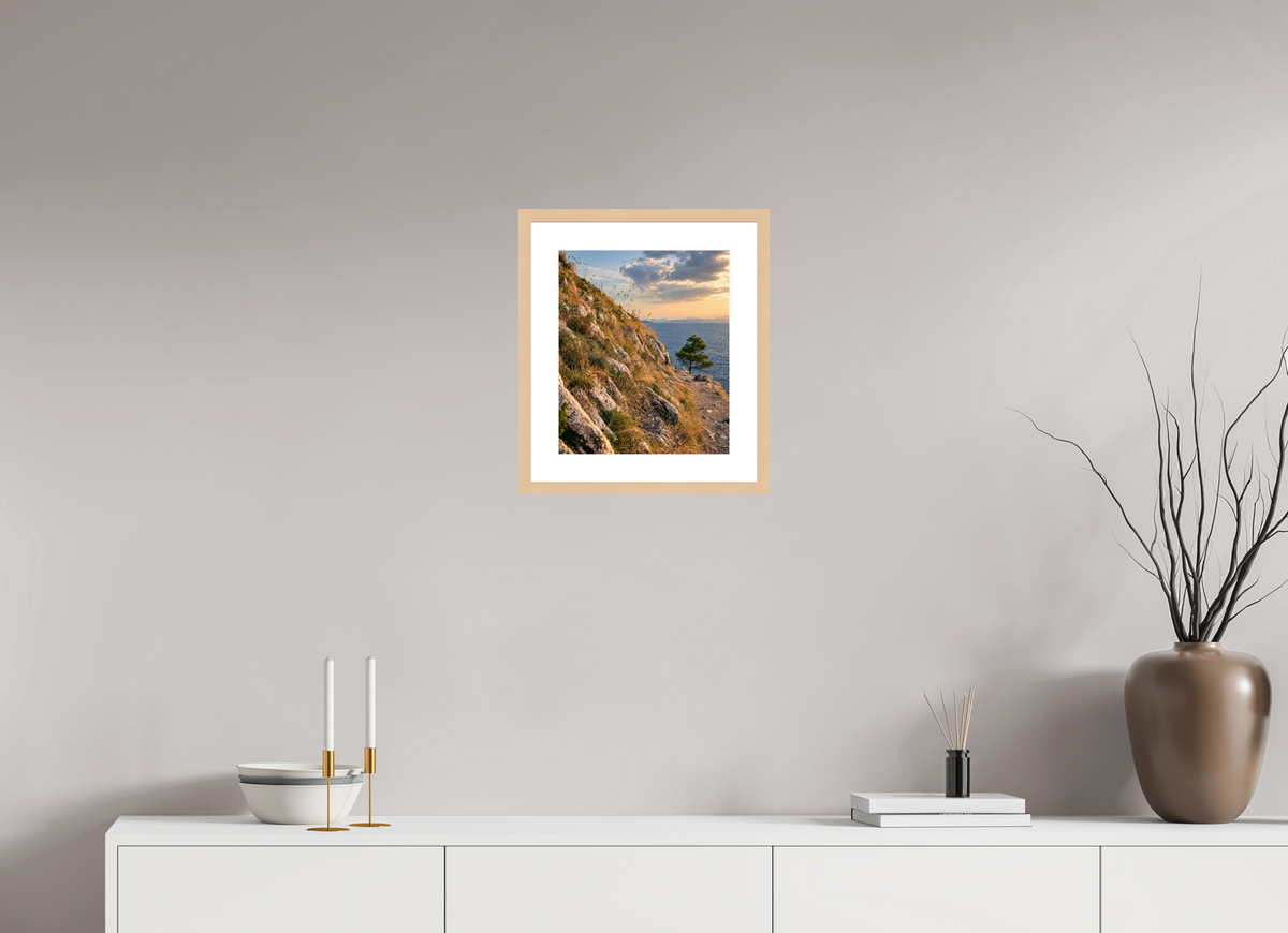 30 x 35,7 cm, Fineartprint im Rahmen - natur Path to the Sea