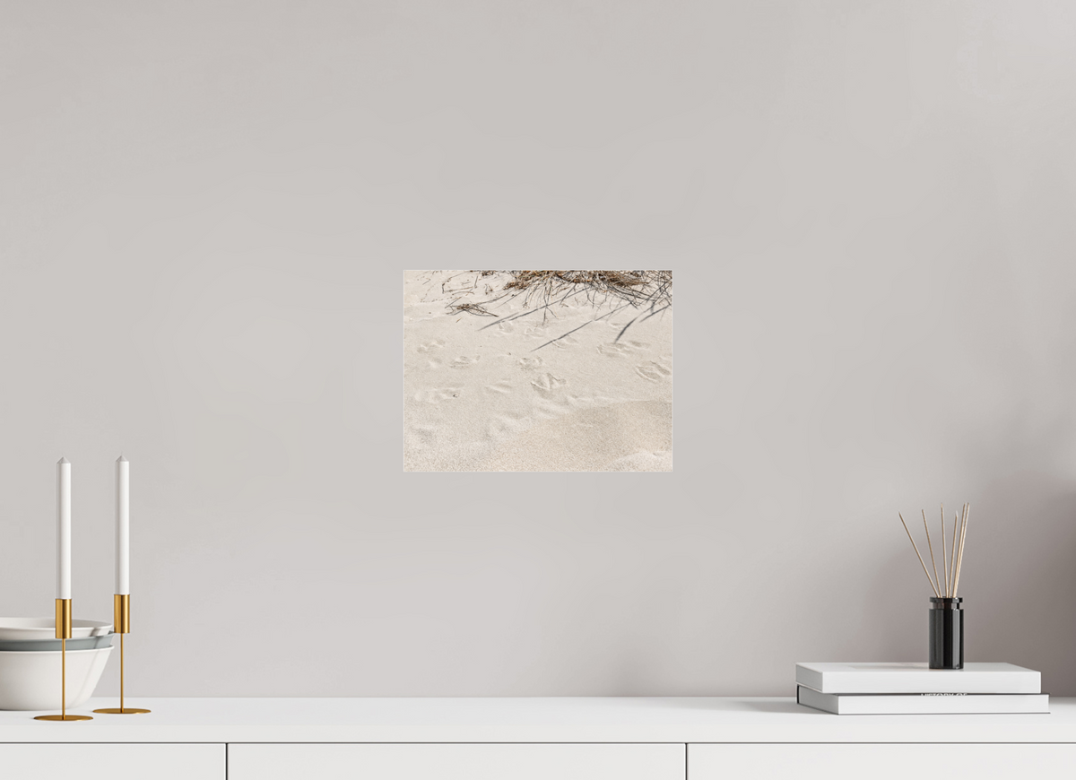 28 x 21 cm, Photo Print Under Acrylic Glass Traces in the Sand