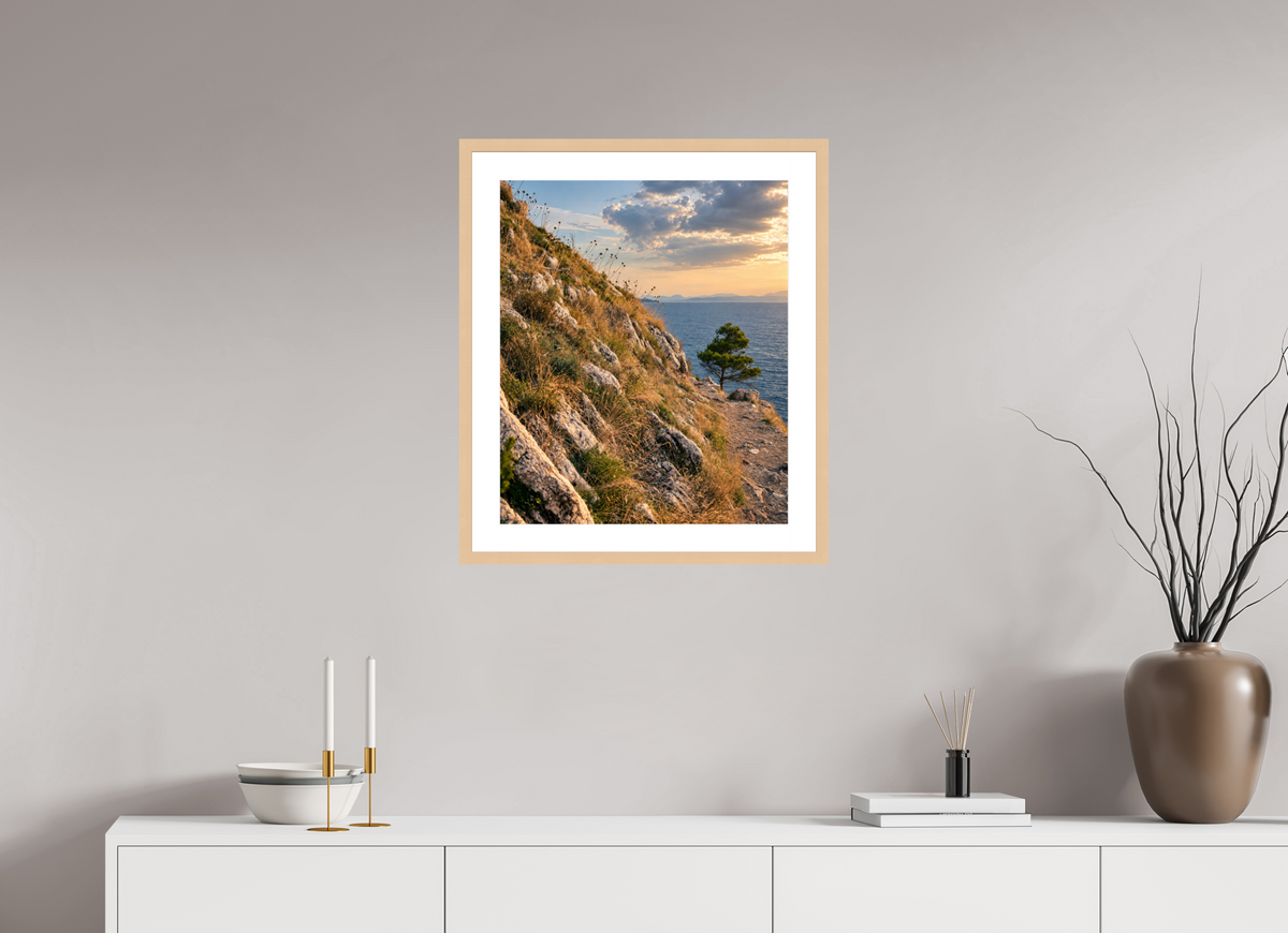 50 x 59,6 cm, Fineartprint im Rahmen - natur Path to the Sea