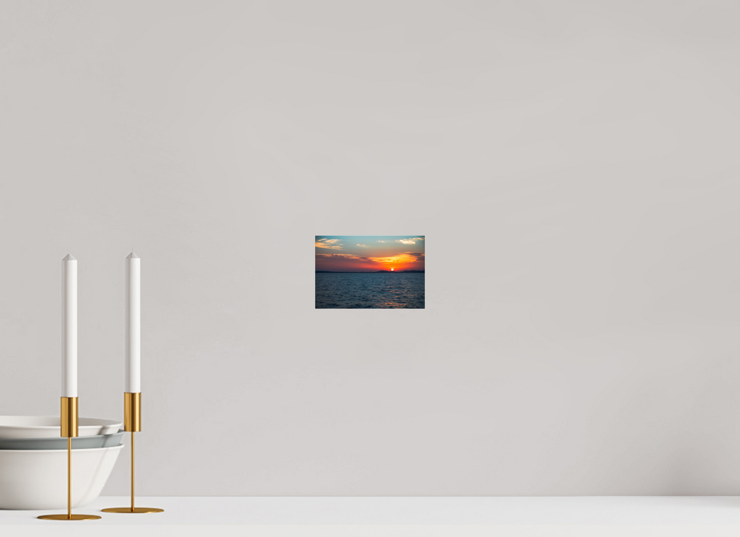 Fiery sunset