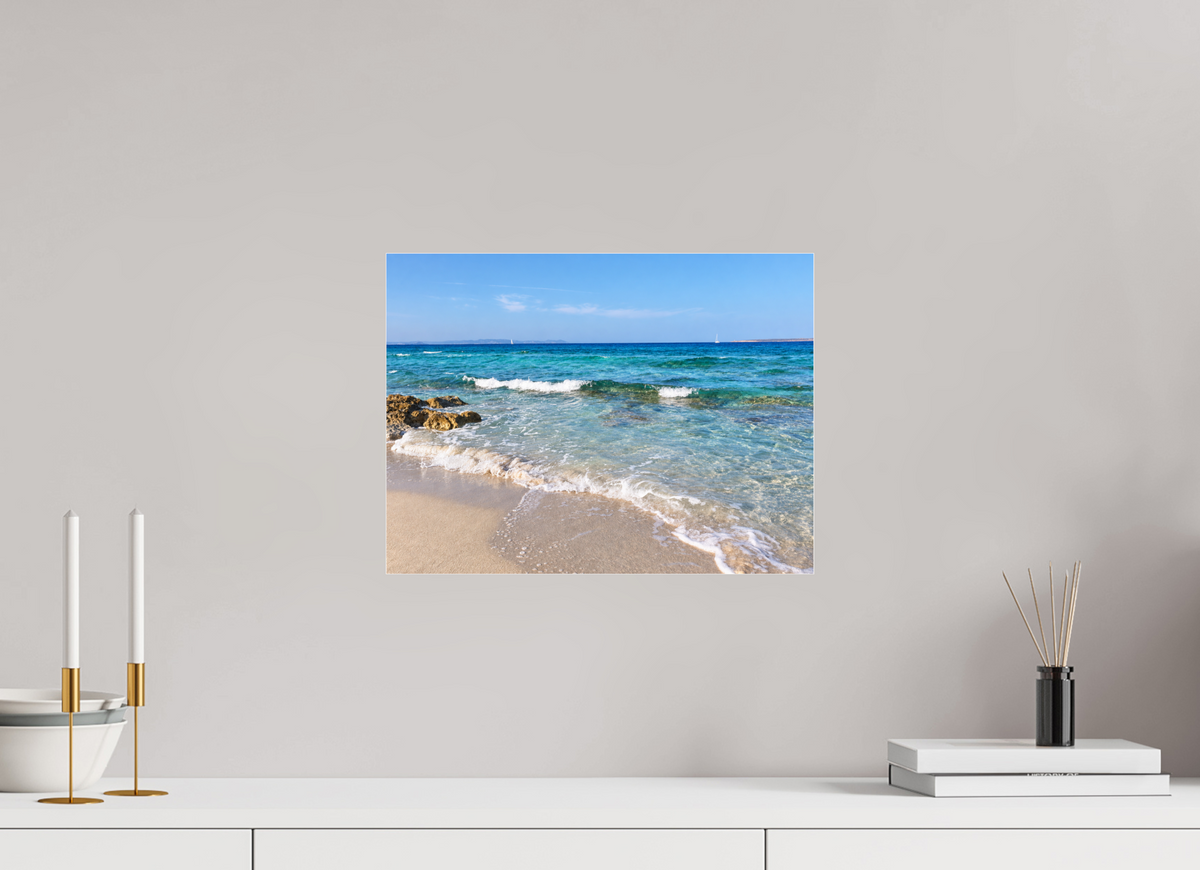 40 x 30 cm, Photo Print Under Acrylic Glass Turquoise Whispers
