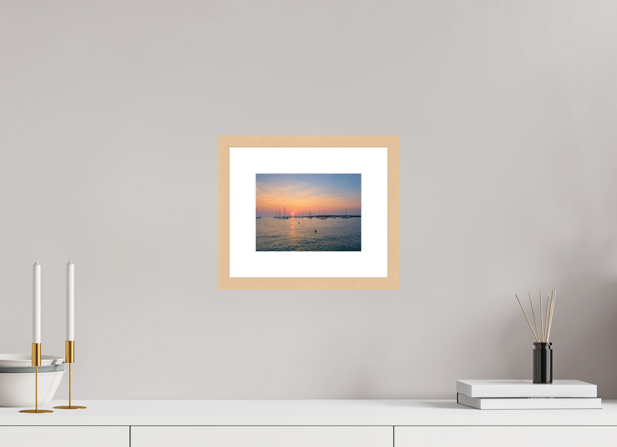 20 x 15 cm, Fineartprint im Rahmen - natur Anchored in Light
