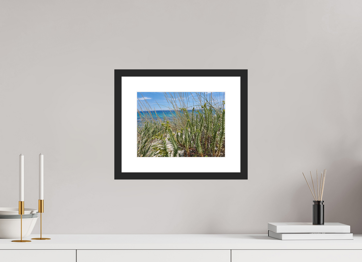 28 x 21 cm, Fineartprint im Rahmen - schwarz Wild Coastal Grace